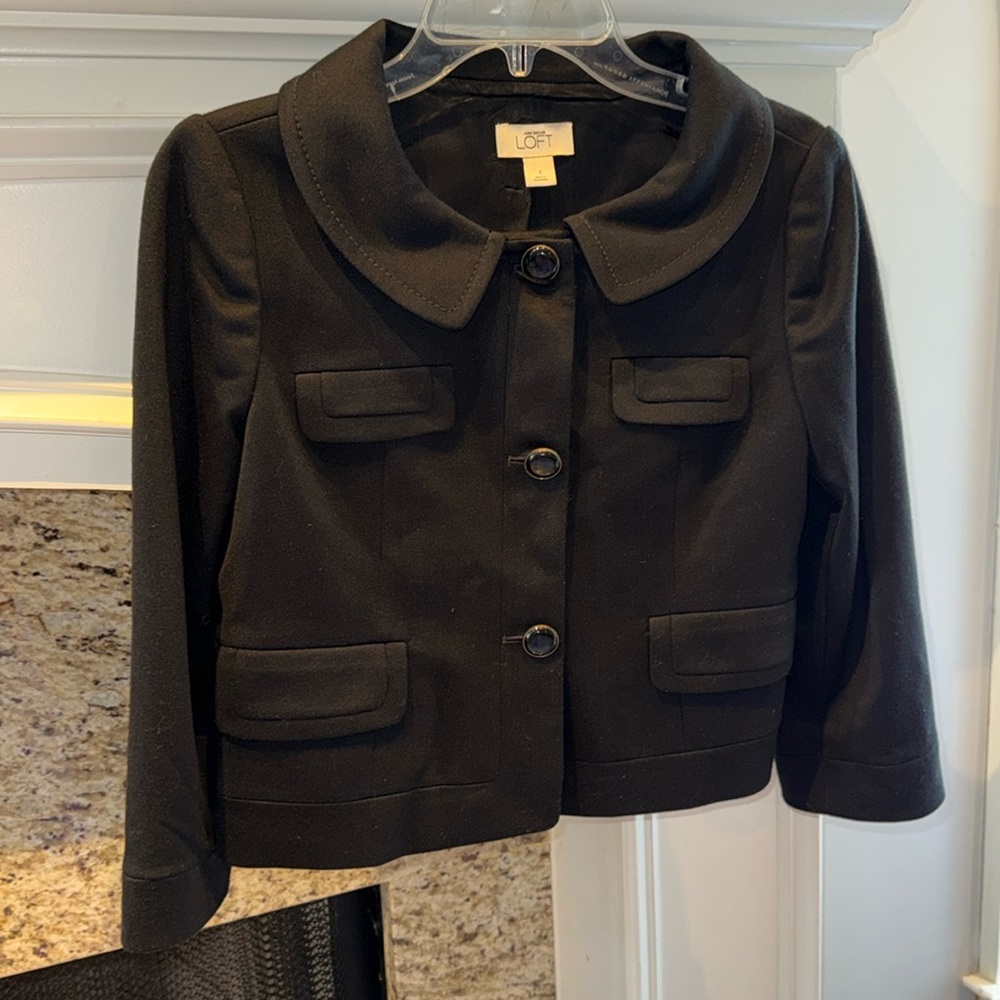 Ann Taylor Loft blazer size 4 , black , GUC